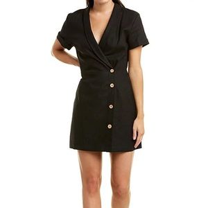 BCBGeneration Faux Wrap Button Dress